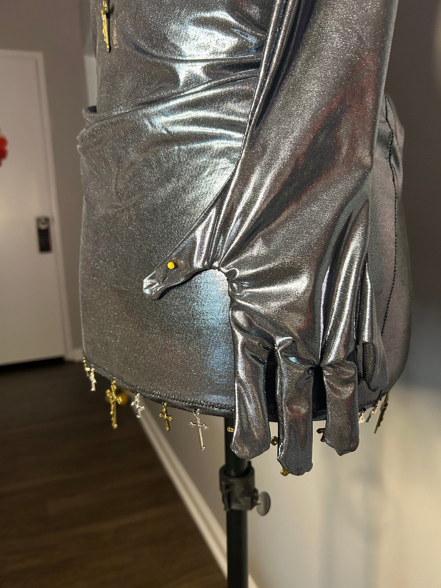 renaissance mini dress + glove set